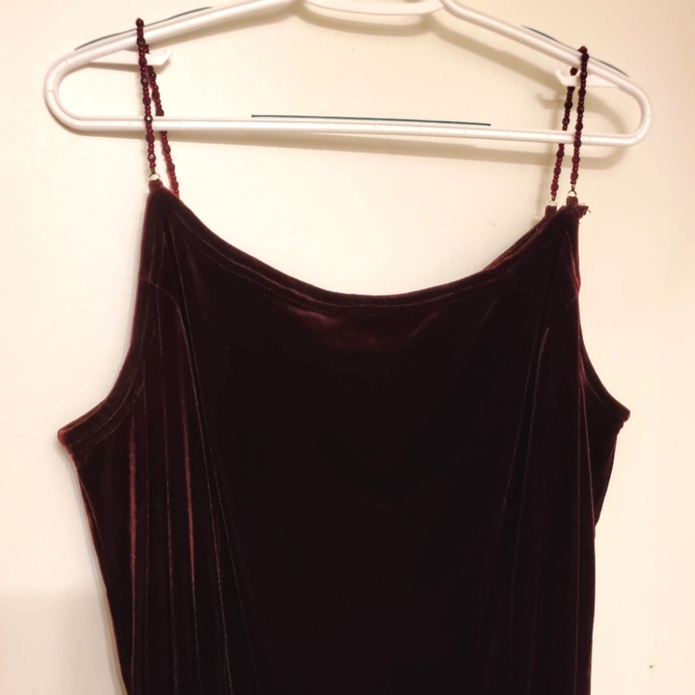Jessica McClintock Velvet Burgundy Dress 20W